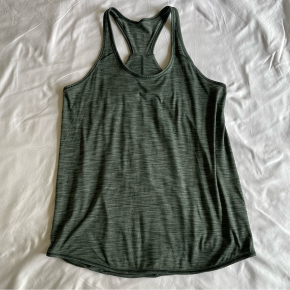 lululemon athletica Tops - lululemon Essential Tank in Heathered Deep Green Size 4